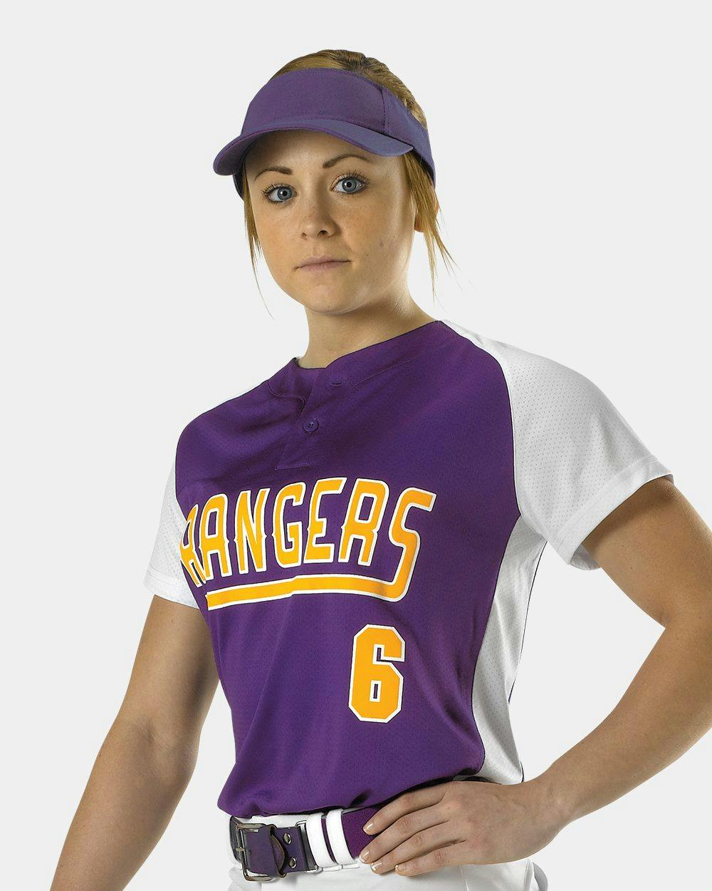 Image for Women's Two Button Fastpitch Jersey - 522PDW