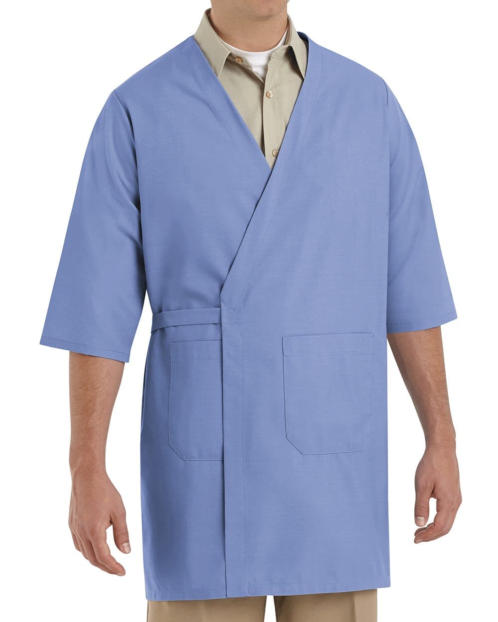 Image for Men's Collarless Butcher Wrap - WP10
