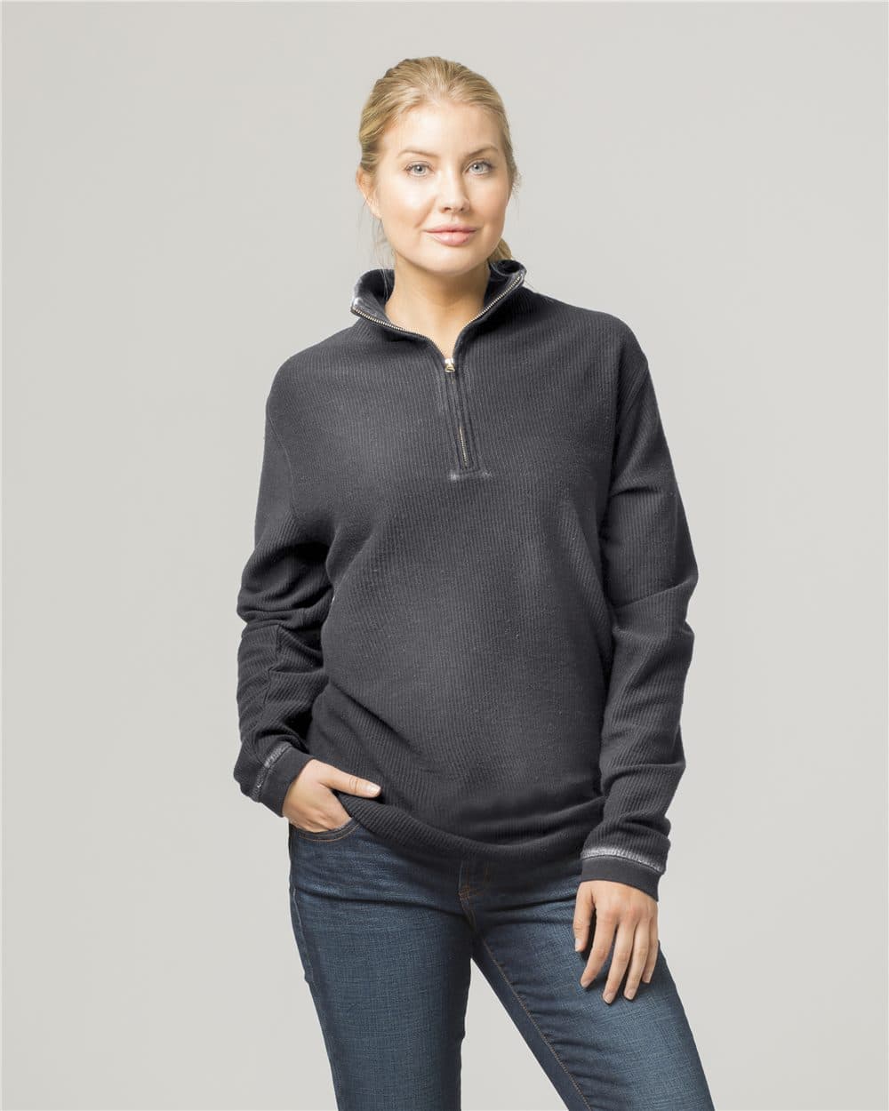 Image for Corduroy Quarter-Zip Pullover - D03