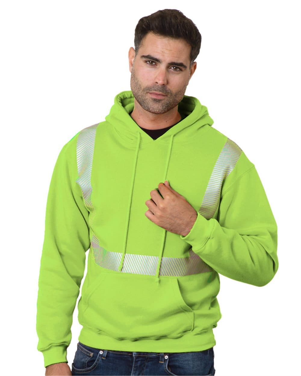 Image for USA-Made High Visibility Hooded Sweatshirt - 3739