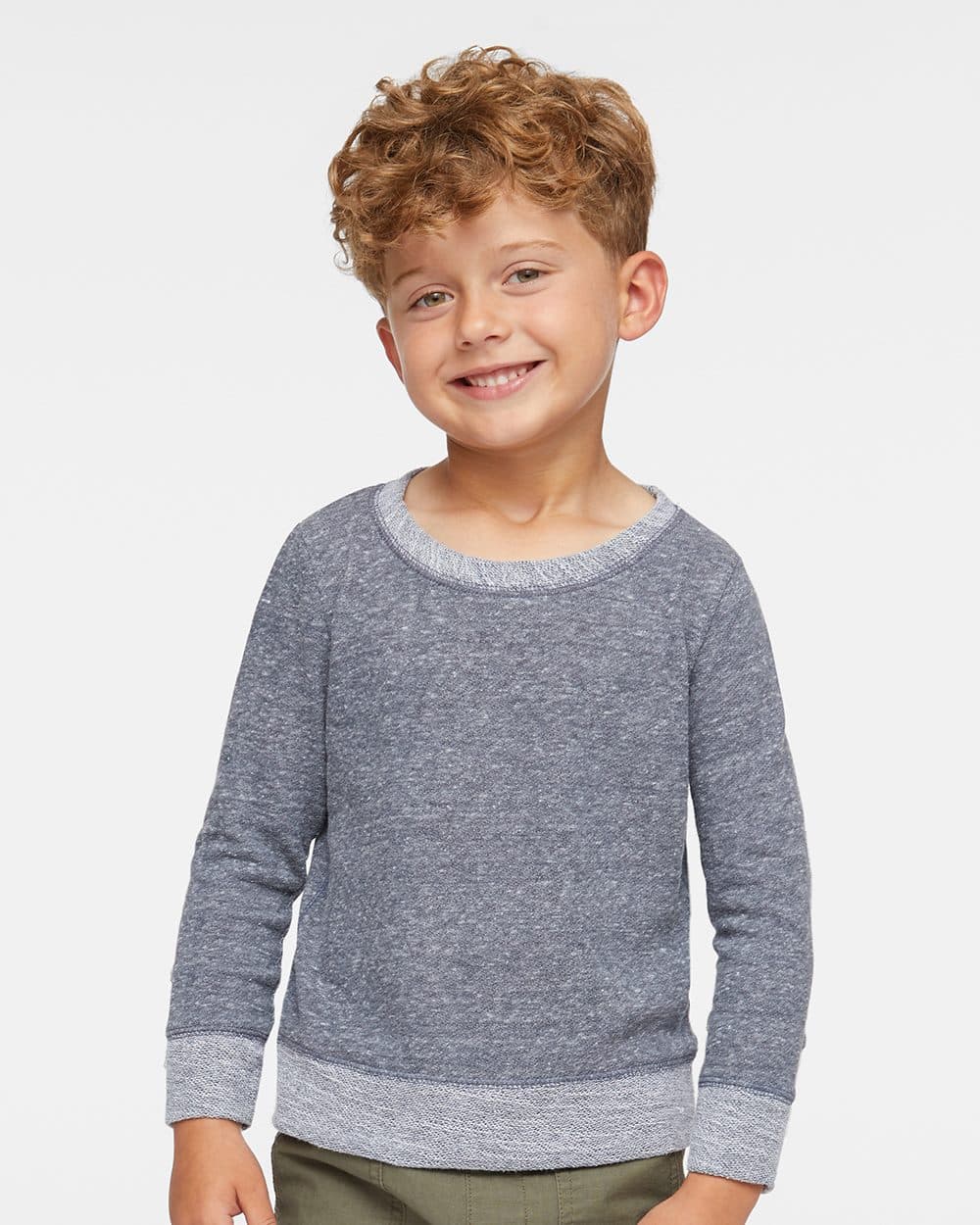 Image for Toddler Harborside Mélange French Terry Crew - 3379