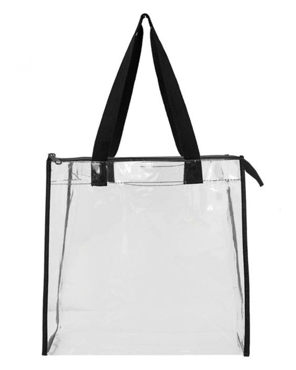 Image for OAD Clear Zippered Tote with Full Gusset - OAD5006