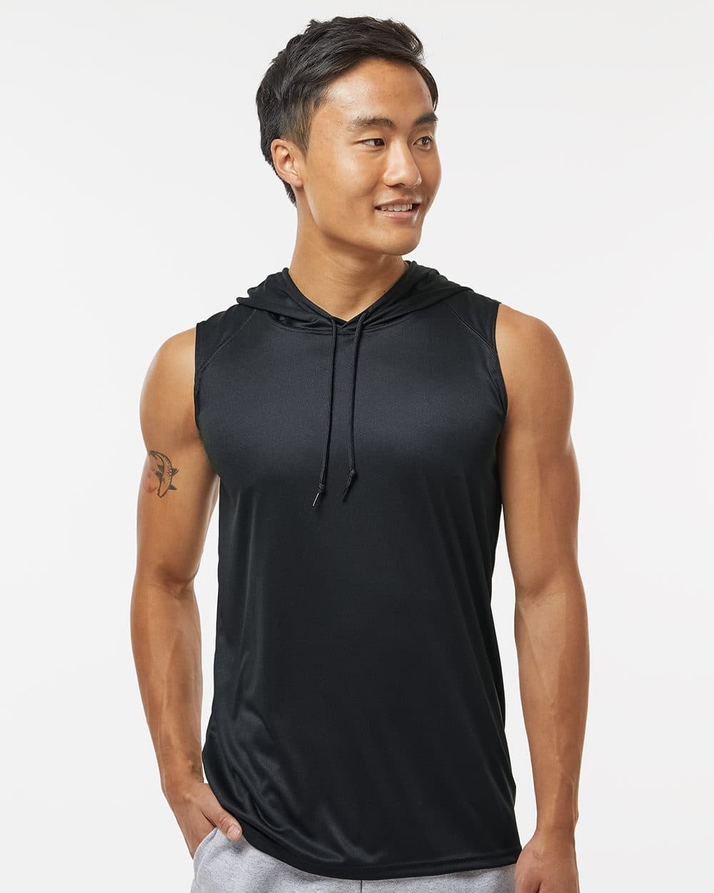 Image for B-Core Sleeveless Hooded T-Shirt - 4108