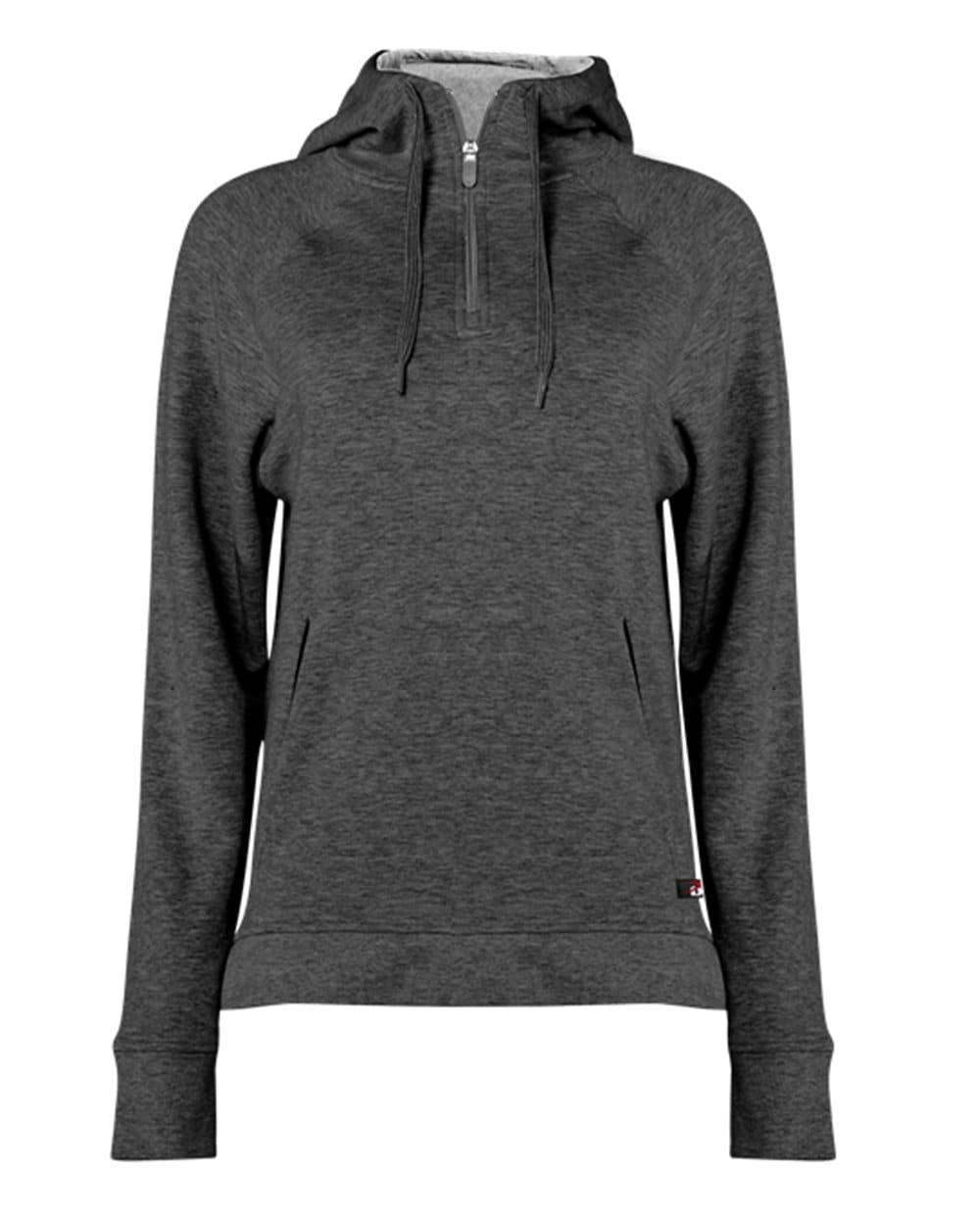 Image for FitFlex Women's French Terry Hooded Quarter-Zip - 1051