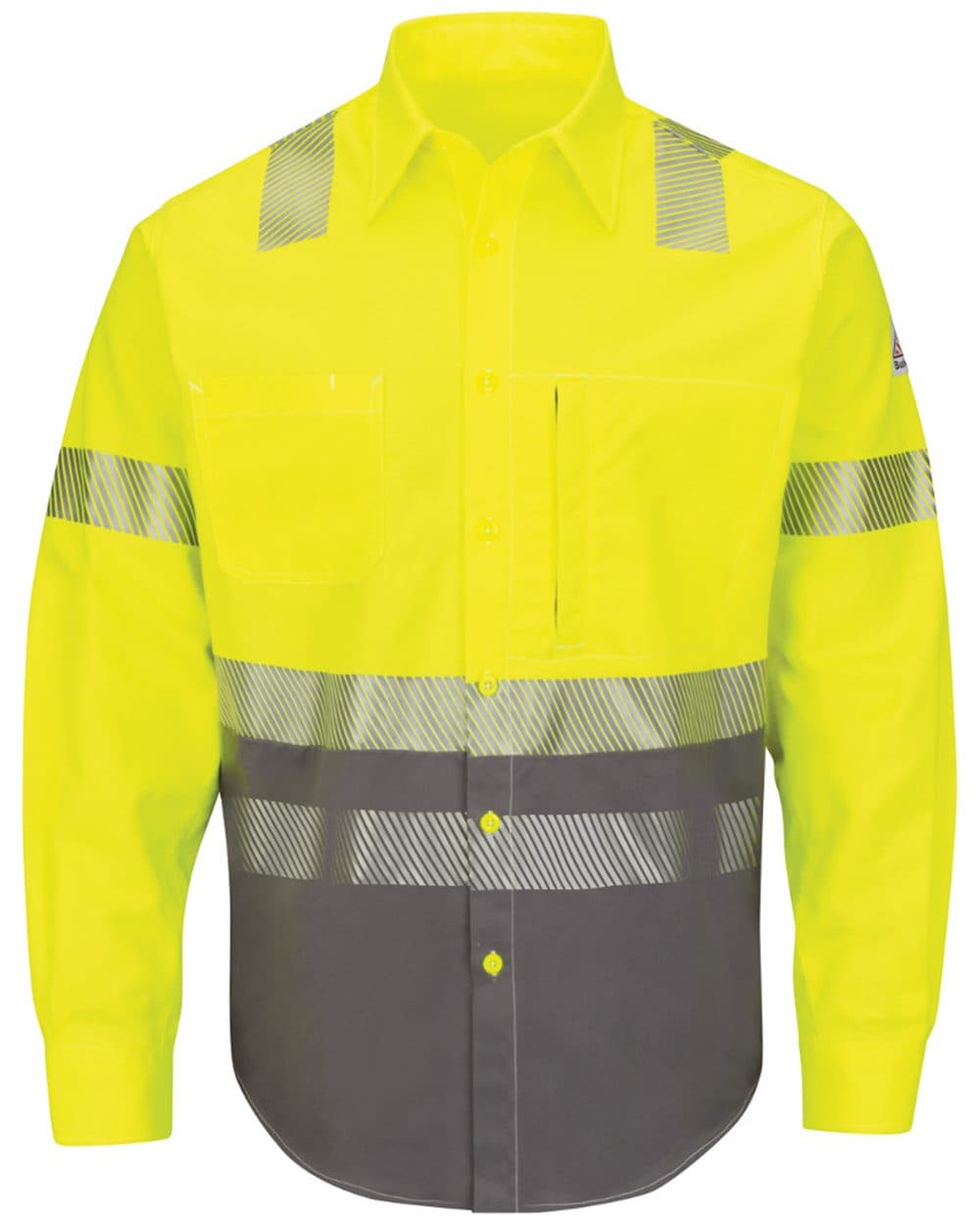 Image for Hi-Visibility Color Block Uniform Shirt - EXCEL FR® ComforTouch® - 7 oz. - SLB4H