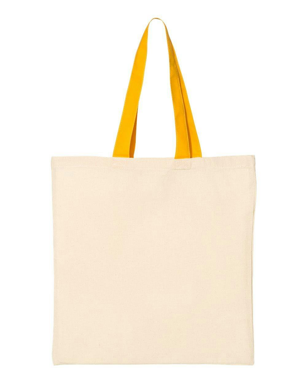 Image for Economical Tote with Contrast-Color Handles - QTB6000