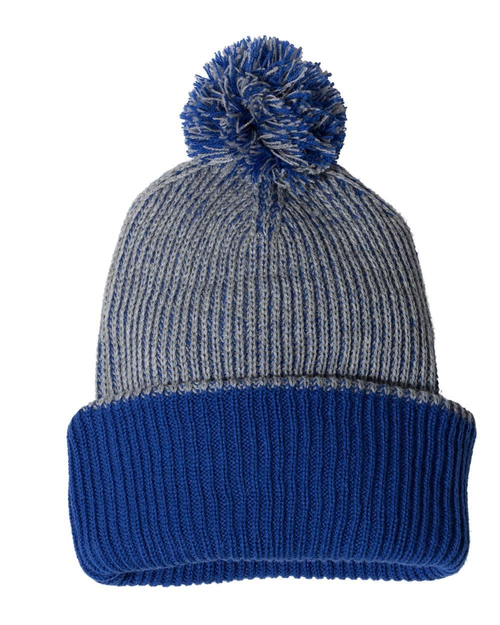 Image for 12" Speckled Pom-Pom Cuffed Beanie - SP70