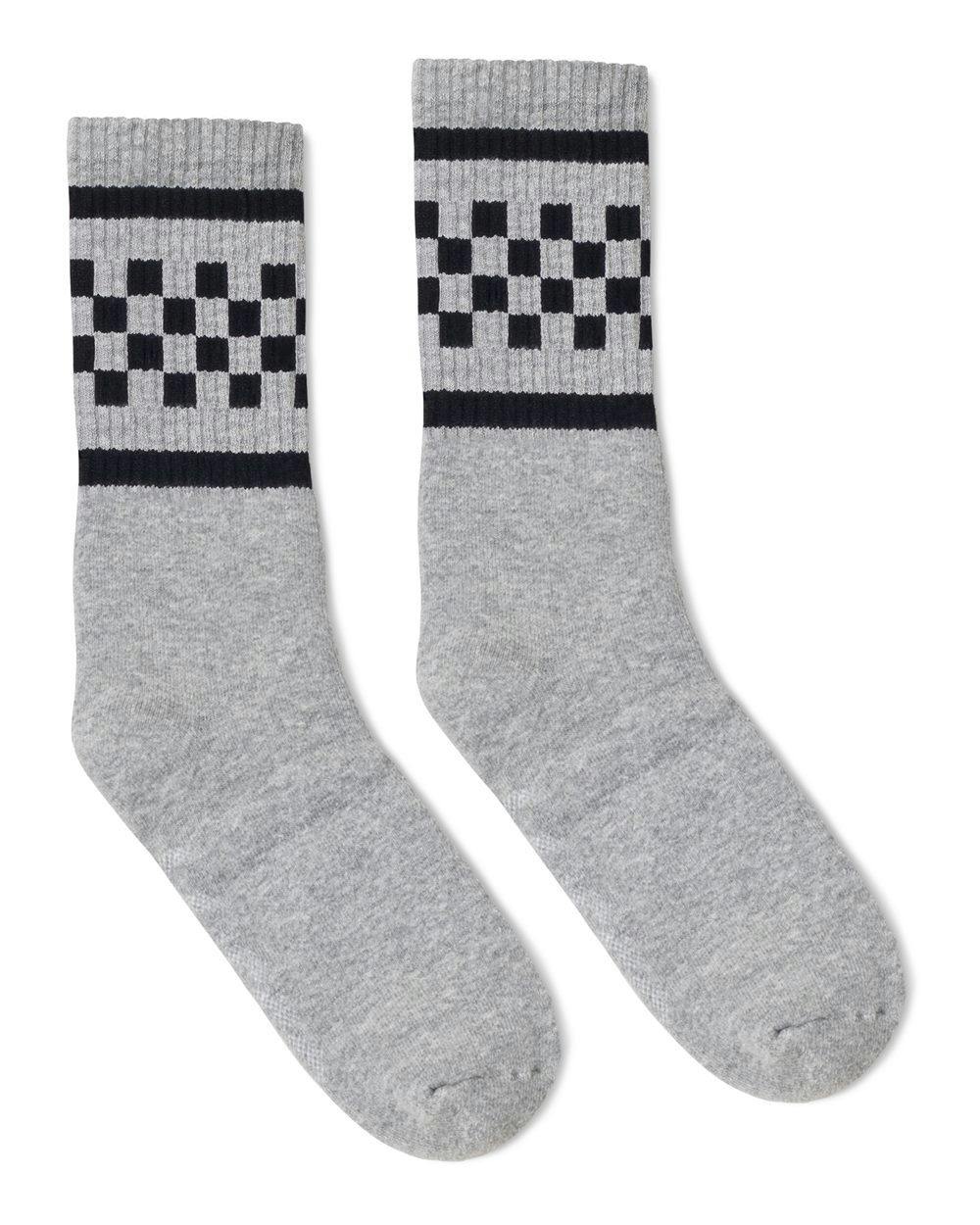 Image for USA-Made Checkered Crew Socks - SC300