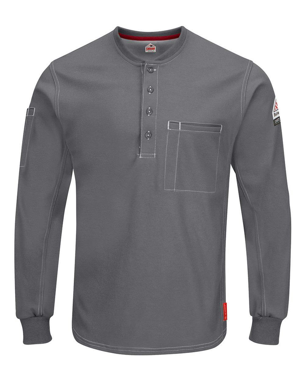 Image for iQ Series® Plus Long Sleeve Henley - Tall Sizes - QT40T