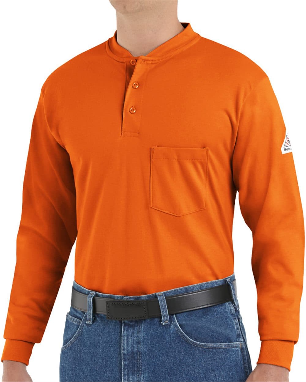 Image for Men's Long Sleeve Tagless Henley Shirt - SEL2