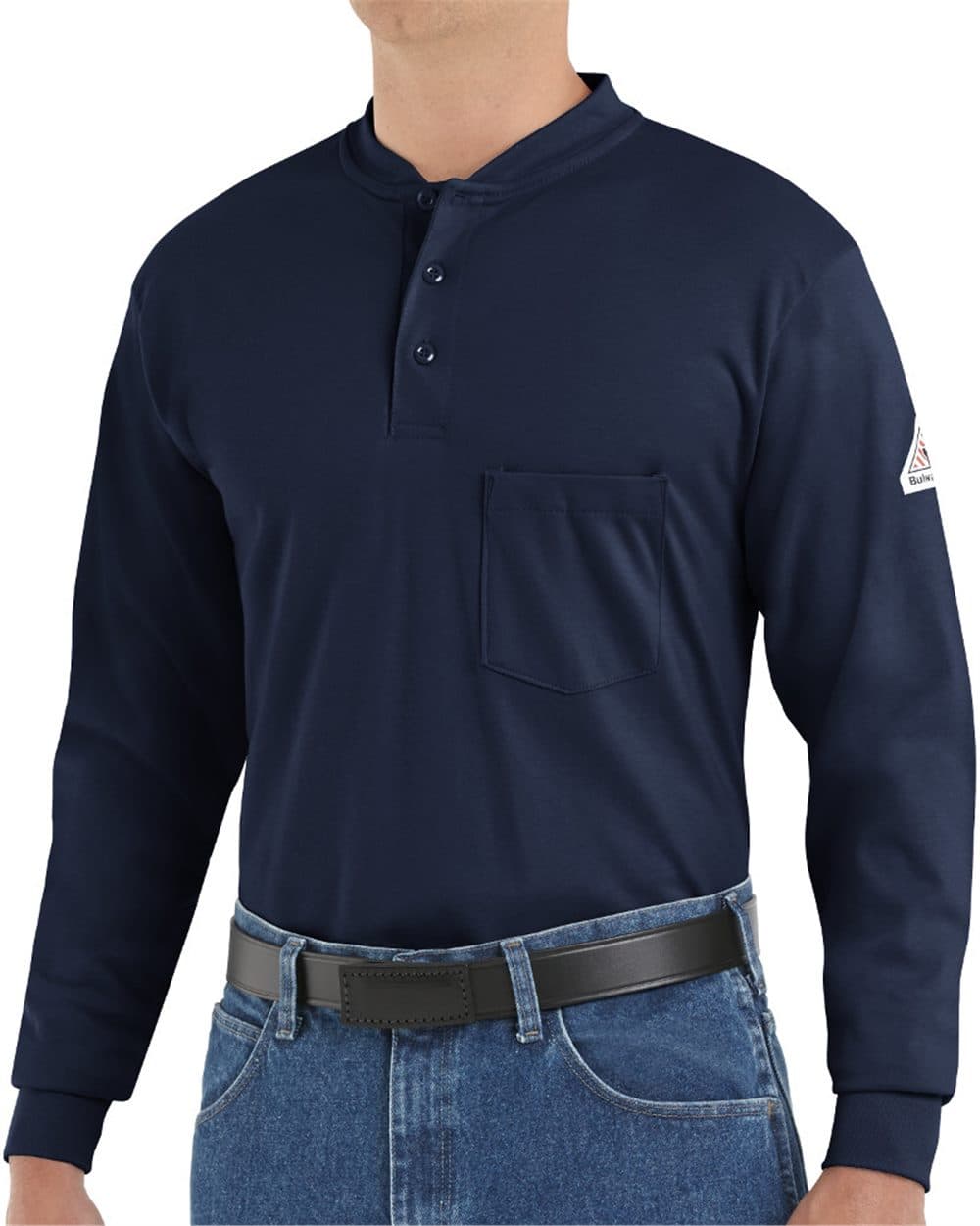 Image for Men's Tall Long Sleeve Tagless Henley Shirt - SEL2T