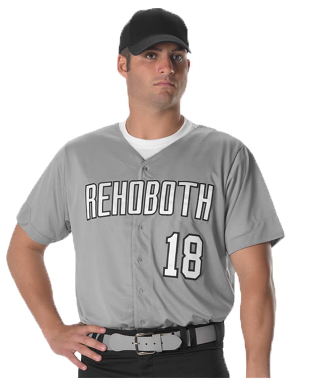 Image for Full Button Lightweight Baseball Jersey - 52MBFJ