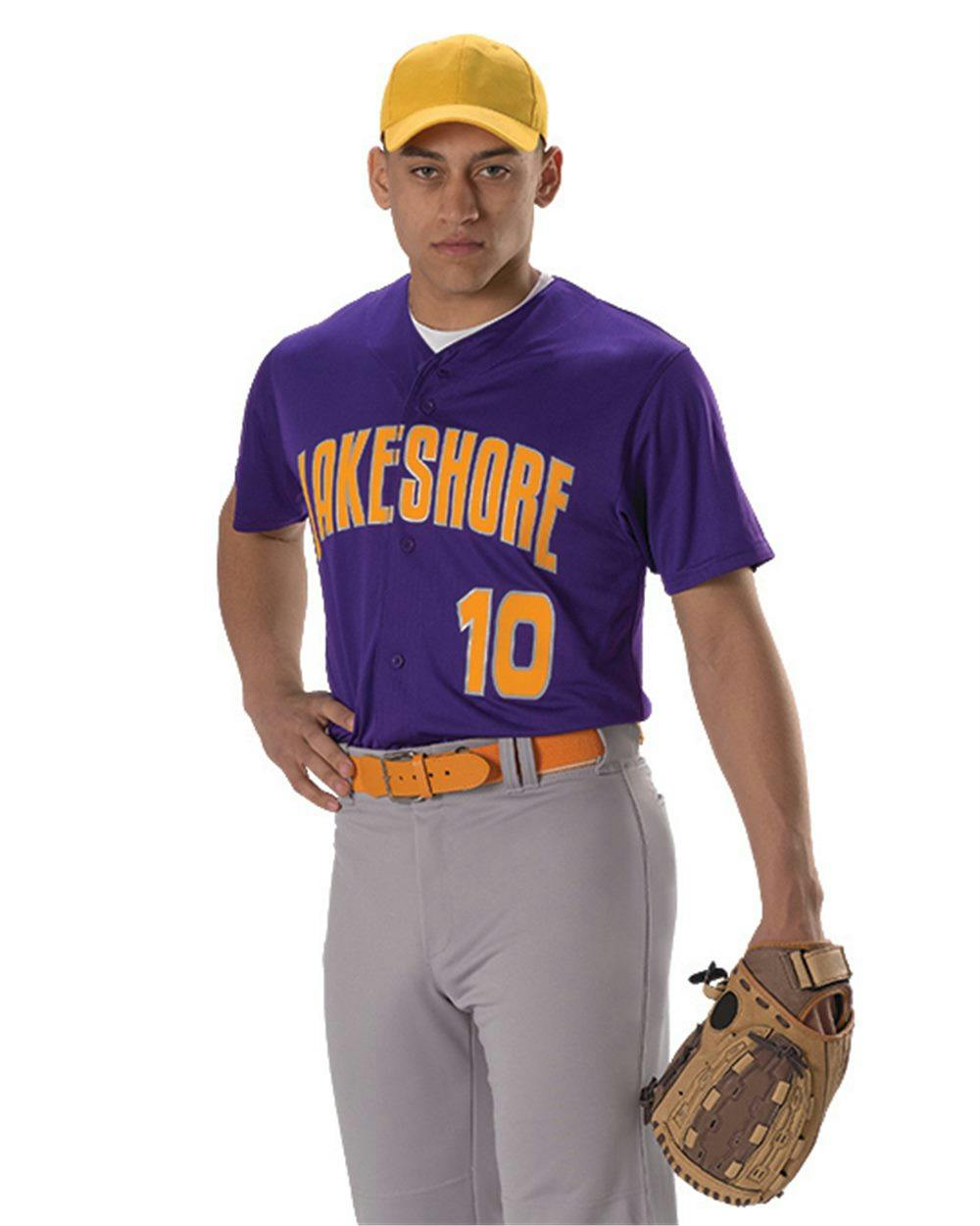 Image for Youth Full Button Lightweight Baseball Jersey - 52MBFJY