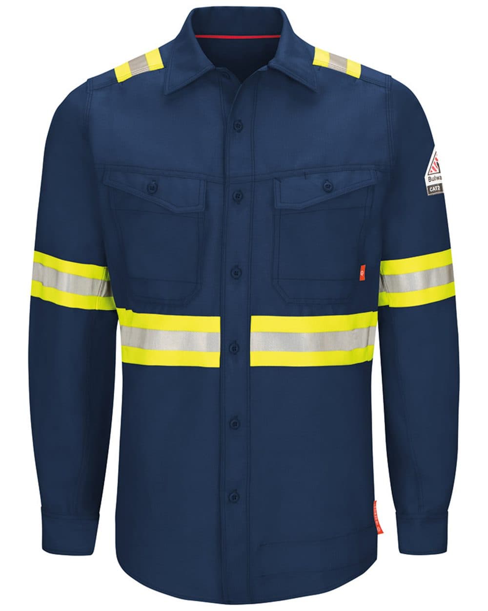 Image for Men's Tall iQ Series® Endurance Enhanced-Vis Work Shirt - QS40ET