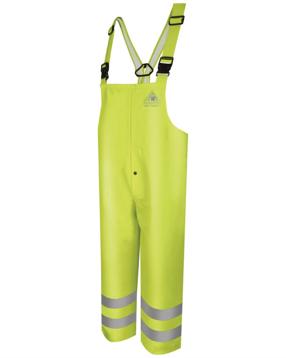 Image for Men's Hi-Visibility Flame-Resistant Rain Bib Overall - 10 oz. - BXN4