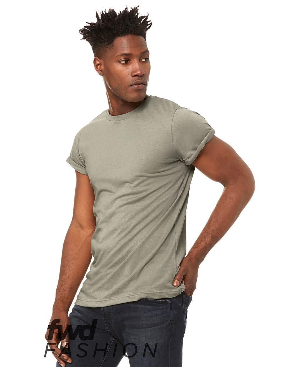 Image for FWD Fashion Jersey Rolled Cuff Tee - 3004