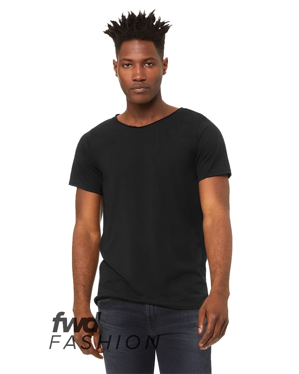 Image for FWD Fashion Triblend Raw Neck Tee - 3414