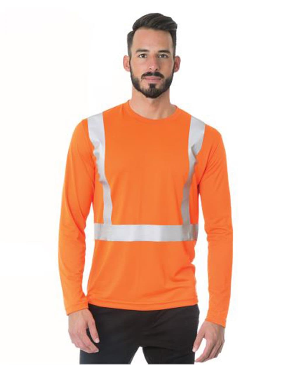 Image for USA-Made Hi-Visibility Long Sleeve Performance T-Shirt - 3742