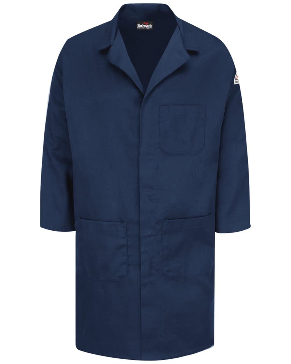 Image for Men's Concealed Snap Front Lab Coat - EXCEL FR® ComforTouch® - 6 oz. - KLL6