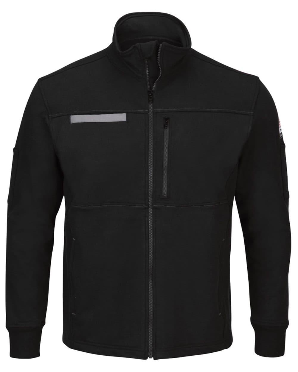 Image for Men's Tall Zip Front Fleece Jacket-Cotton /Spandex Blend - SEZ2T
