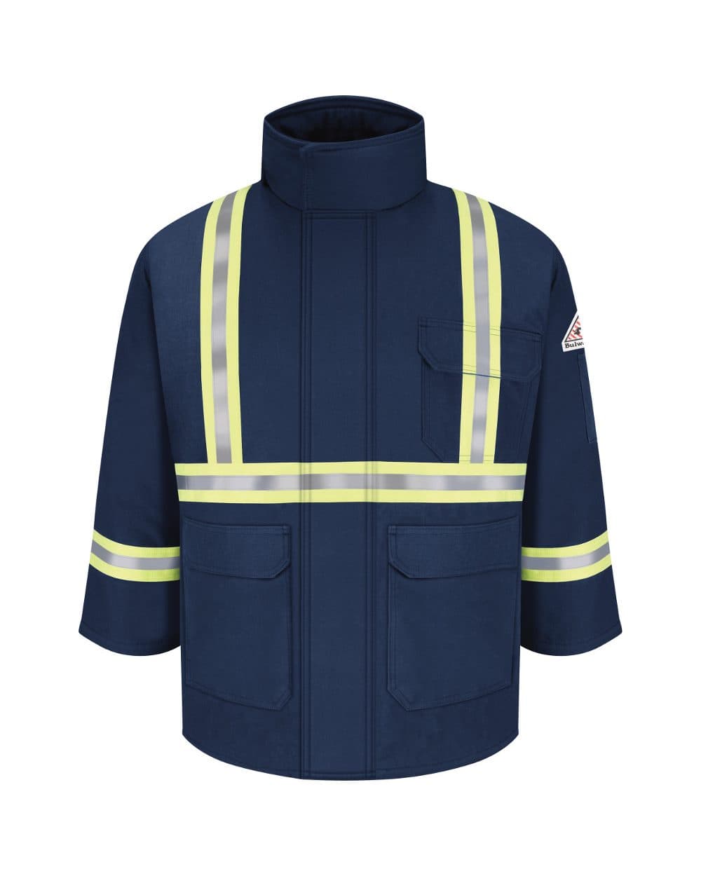 Image for Men's Long Deluxe Parka With Reflective Trim - EXCEL FR® ComforTouch - JLPCL