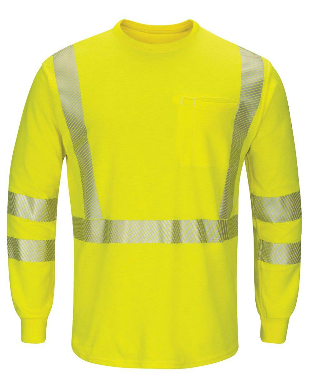 Image for Hi-Visibility Lightweight Long Sleeve T-Shirt - Tall Sizes - SMK8T