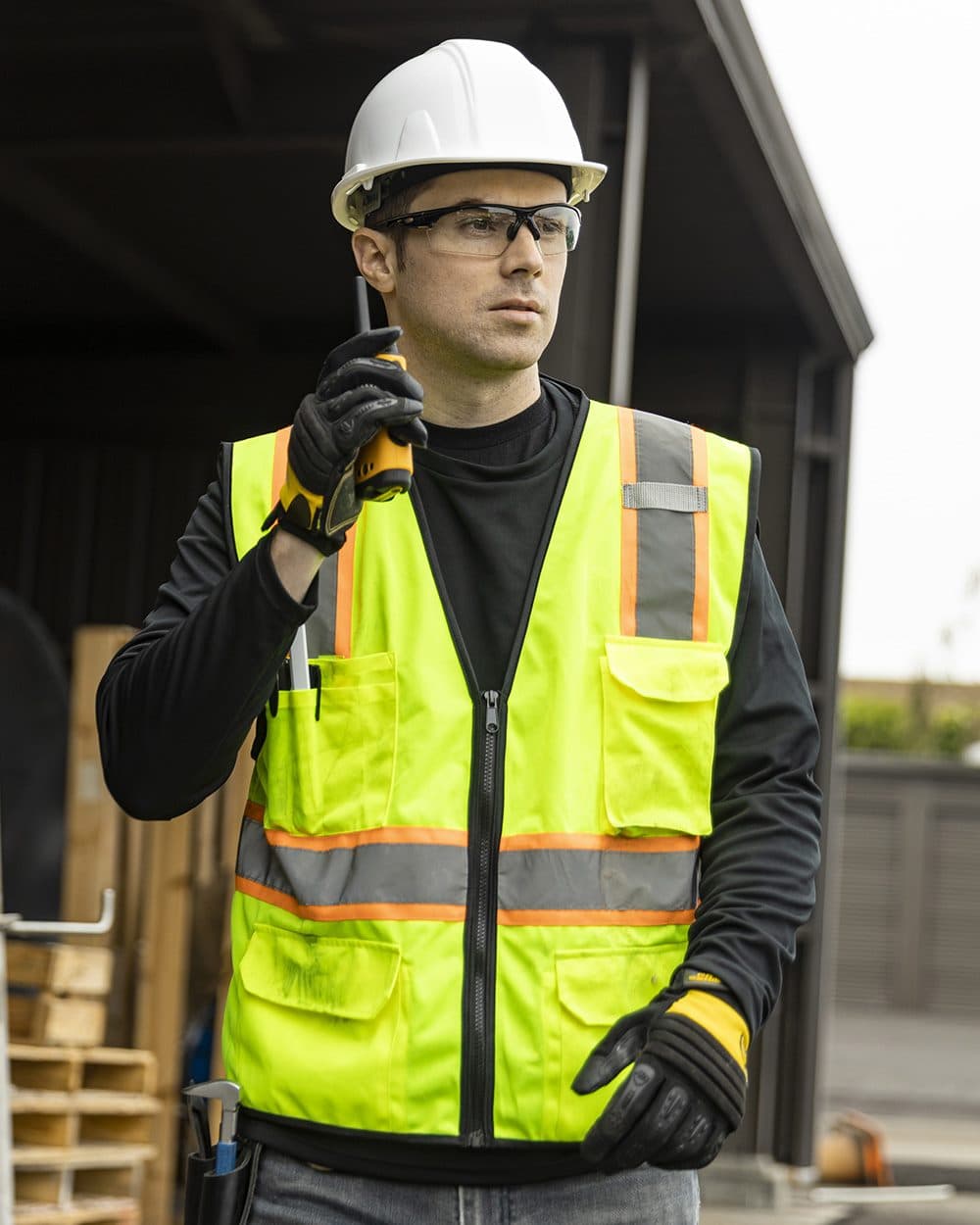 Image for Unisex 6 Pocket Contrast Class 2 Vest - 1580-1581