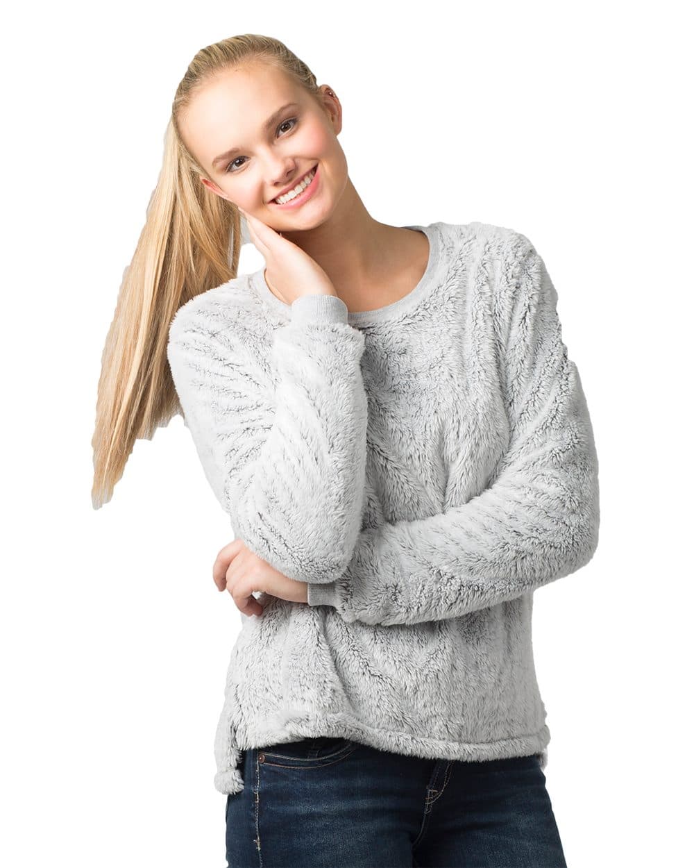 Image for Women's Fuzzy Fleece Crew - FZ03