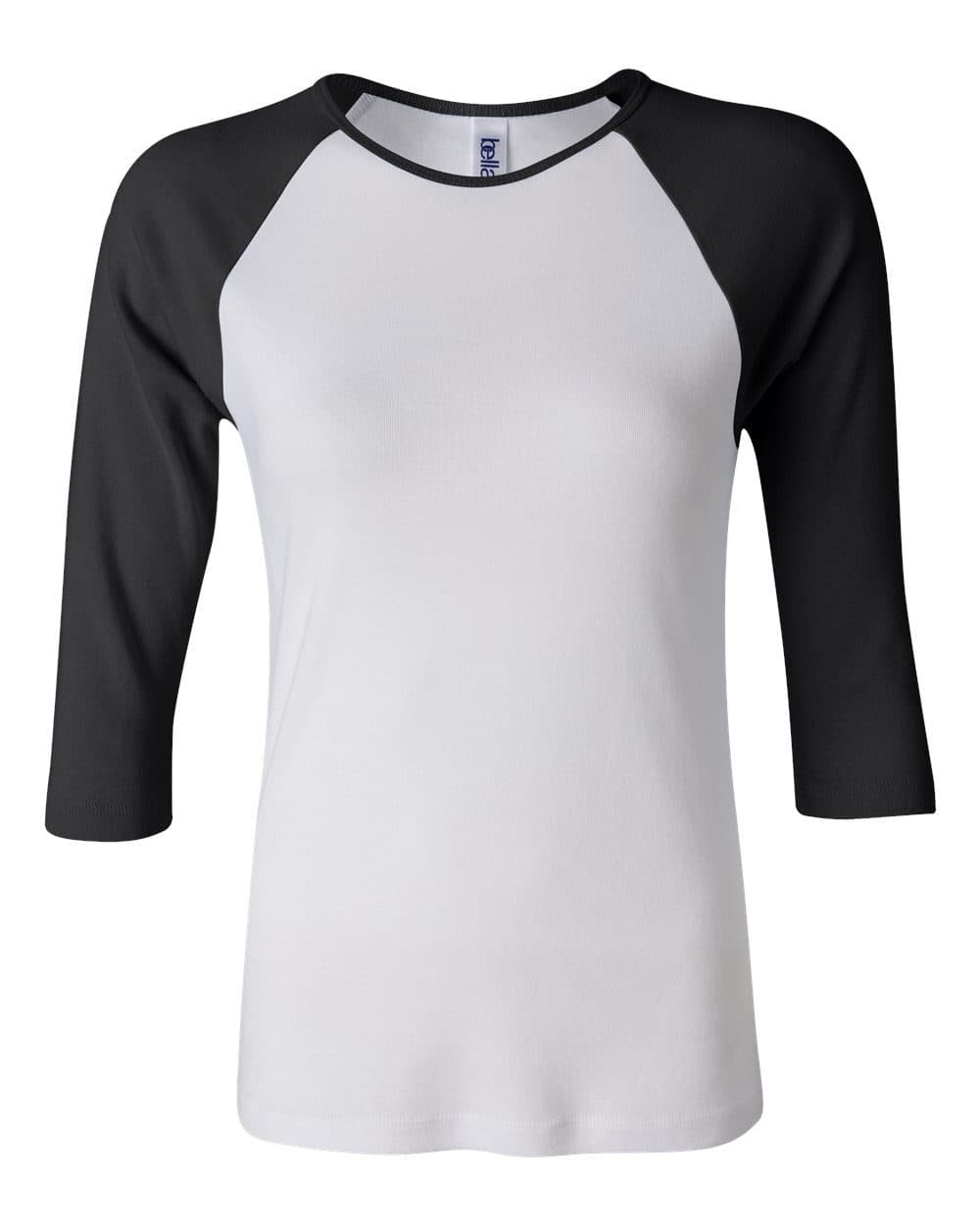 Image for Women’s 1X1 Baby Rib Raglan Three-Quarter Sleeve Tee - 2000