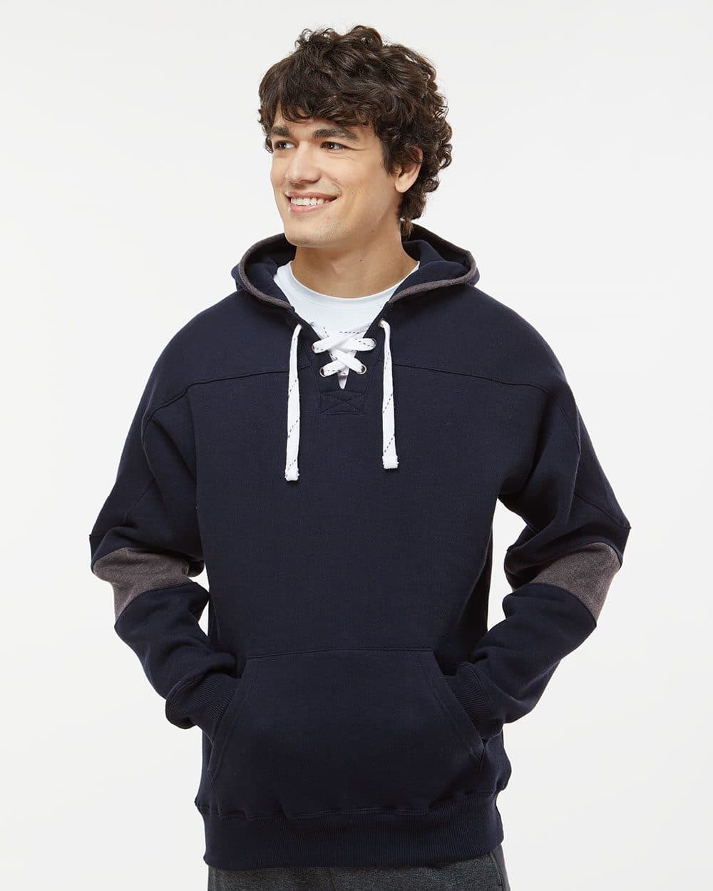 Image for Sport Lace Colorblocked Fleece Hooded Sweatshirt - 8832