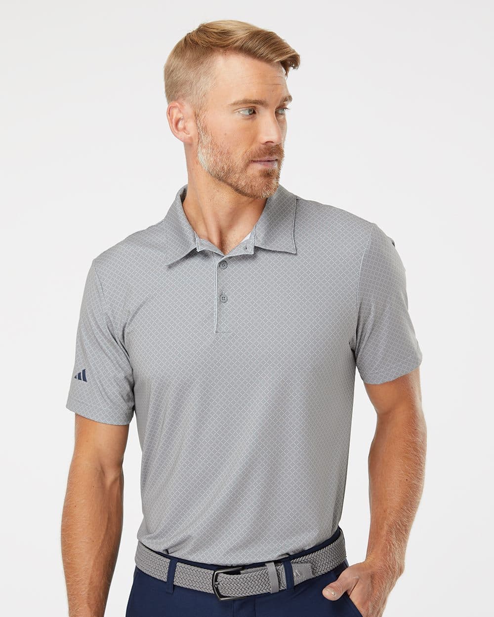 Image for Diamond Dot Print Polo - A498