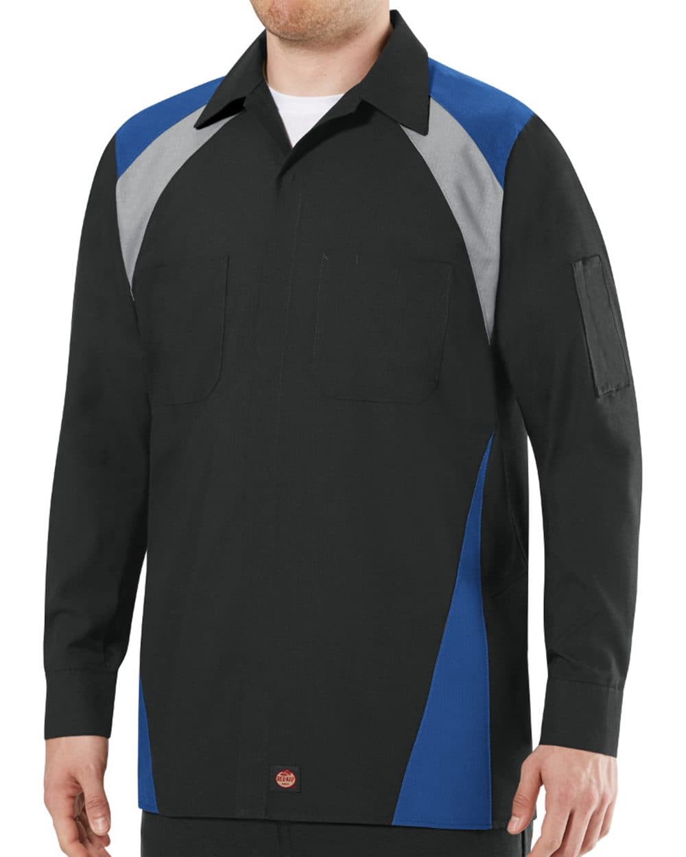 Image for Long Sleeve Tri-Color Shop Shirt - Tall Sizes - SY18T