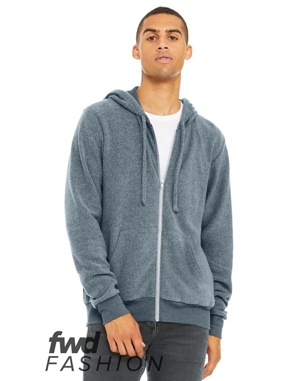 Image for FWD Fashion Sueded Fleece Full-Zip Hoodie - 3339