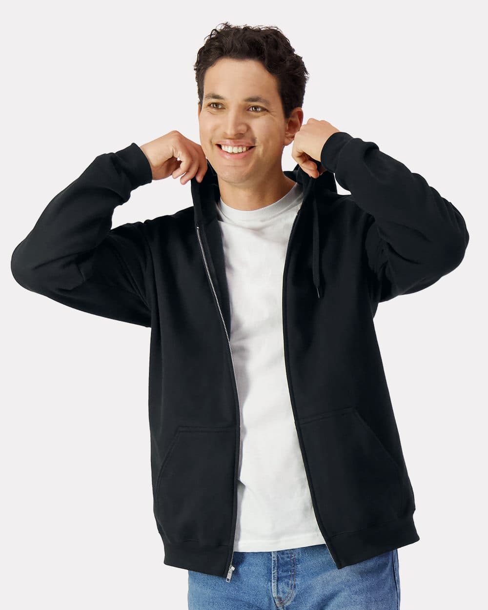 Image for Unisex Softstyle® Full-Zip Hooded Sweatshirt - SF600