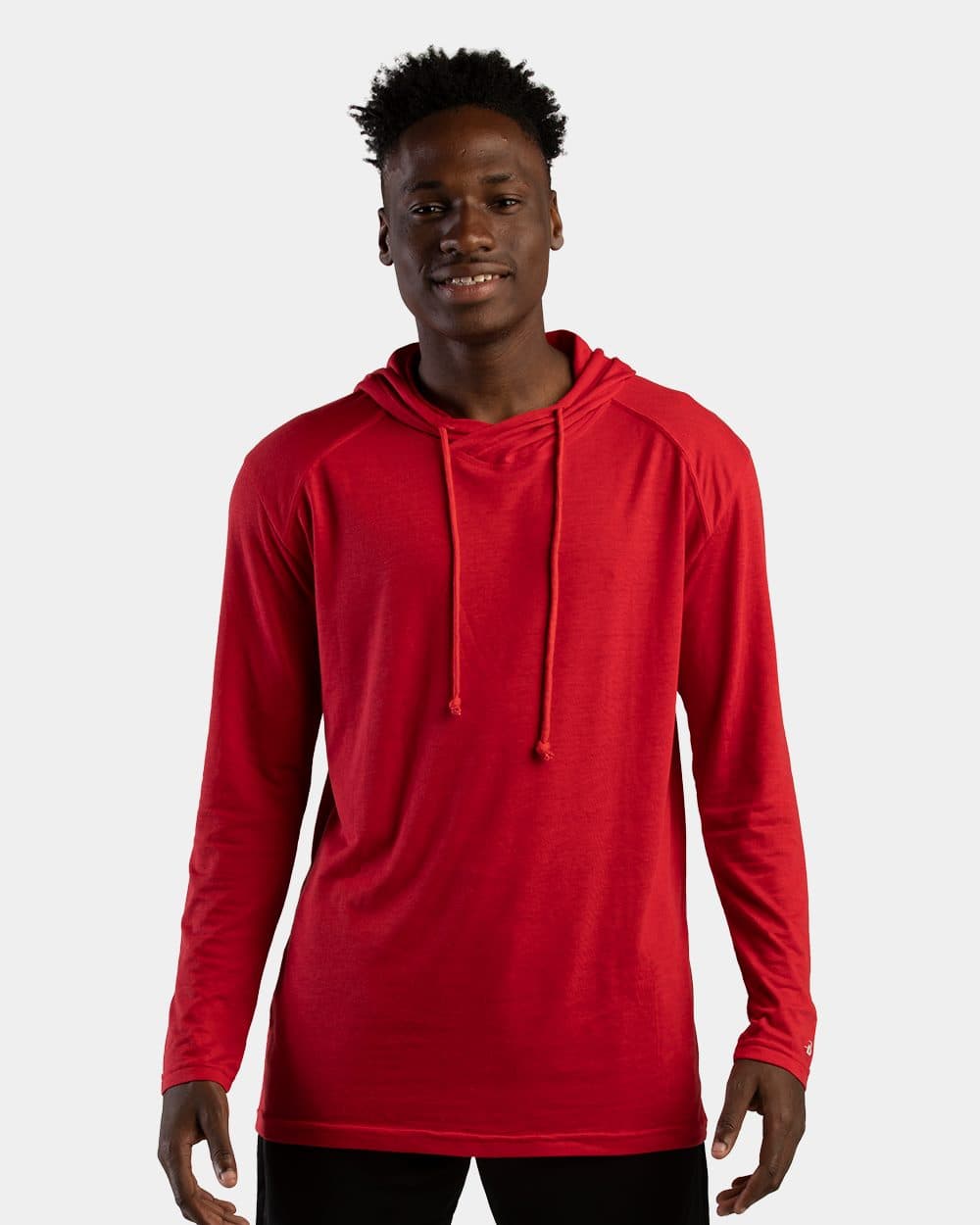 Image for Men's Tri-Blend Surplice Hooded Long Sleeve T-Shirt - 4905