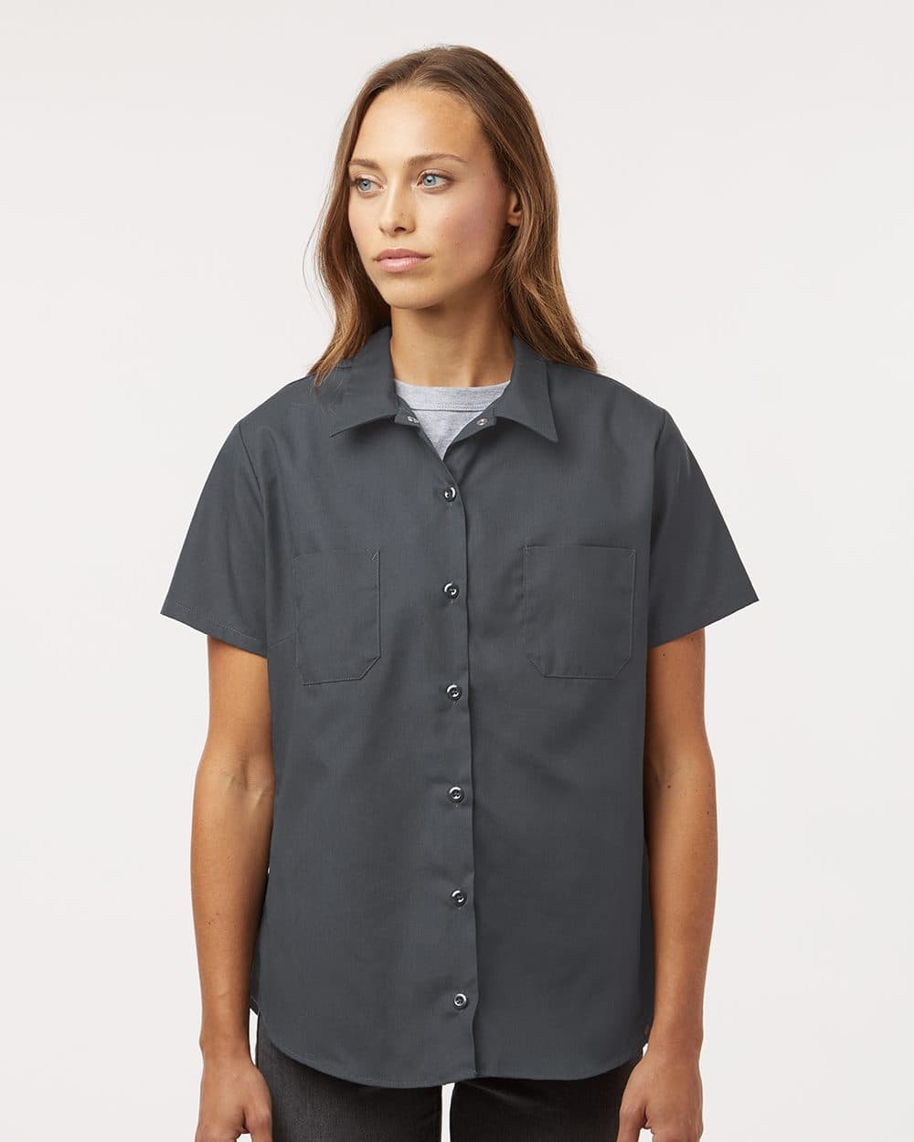 Image for Women's Industrial Short Sleeve Work Shirt - 5350