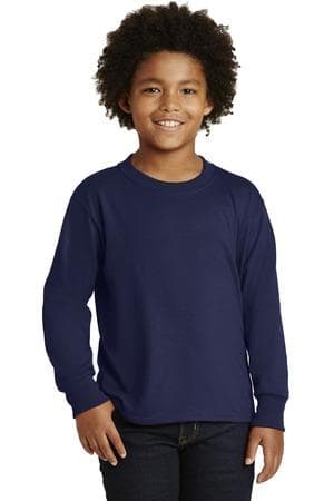 Image for DISCONTINUED JERZEES Youth Dri-Power Active 50/50 Cotton/Poly Long Sleeve T-Shirt. 29BL