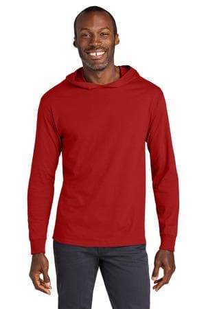 Image for Jerzees Classics Unisex Cotton Long Sleeve Hooded T-Shirt 363LH