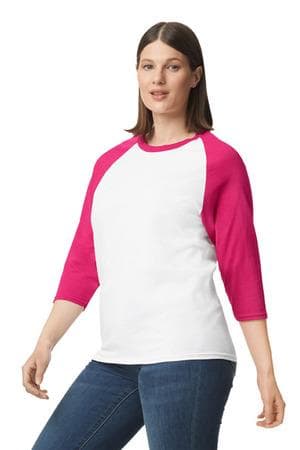 Image for Gildan Heavy Cotton 3/4-Sleeve Raglan T-Shirt. 5700