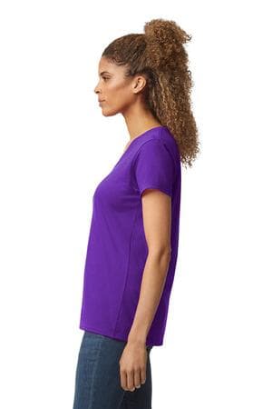 Image for Gildan Women's Heavy Cotton 100% Cotton V-Neck T-Shirt. 5V00L