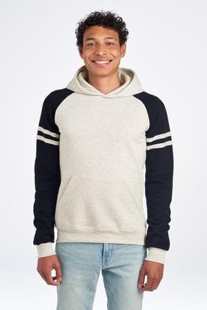 Image for Jerzees Unisex NuBlend Varsity Colorblock Hooded Sweatshirt 97C