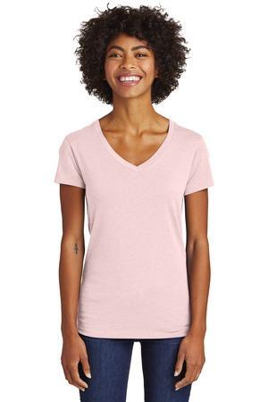 Image for DISCONTINUED Alternative Women's Runaway Blended Jersey V-Neck Tee. AA6046