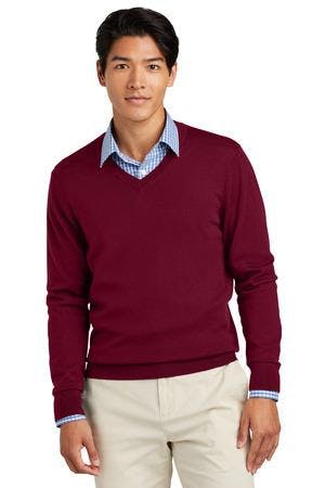 Image for Brooks Brothers Washable Merino V-Neck Sweater BB18410
