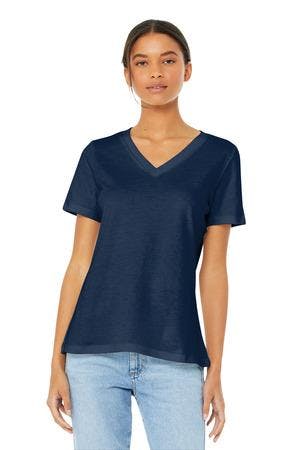 Image for BELLA+CANVAS Women's Relaxed Jersey Short Sleeve V-Neck Tee. BC6405