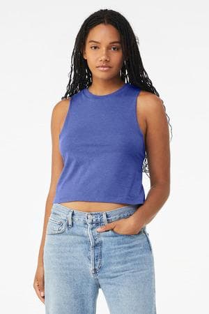 Image for BELLA+CANVAS Women's Racerback Cropped Tank. BC6682