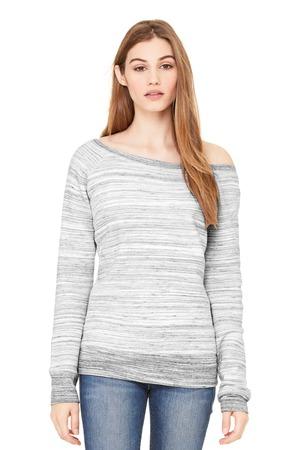 Image for DISCONTINUED BELLA+CANVAS Women's Sponge Fleece Wide-Neck Sweatshirt. BC7501