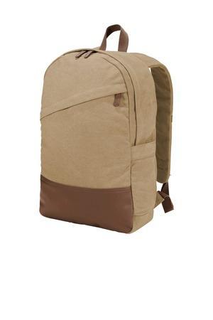 Image for Port Authority Cotton Canvas Backpack. BG210