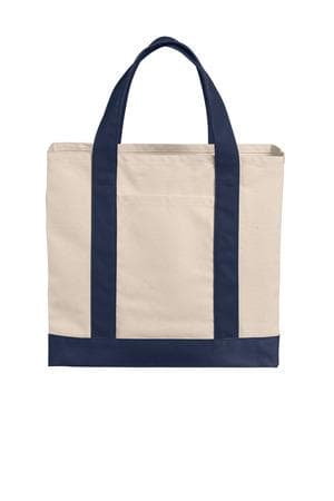 Image for Port Authority Cotton Canvas Two-Tone Tote BG429