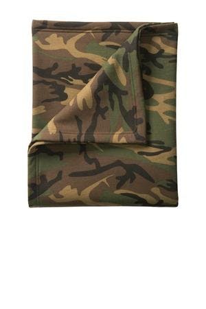 Image for DISCONTINUED Port & Company Core Fleece Camo Sweatshirt Blanket. BP78C