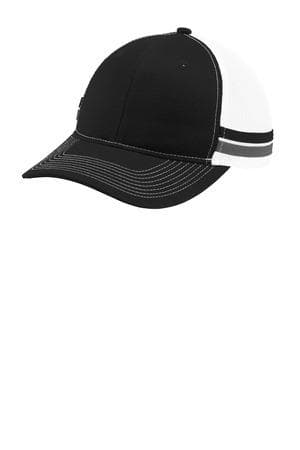 Image for Port Authority Two-Stripe Snapback Trucker Cap. C113